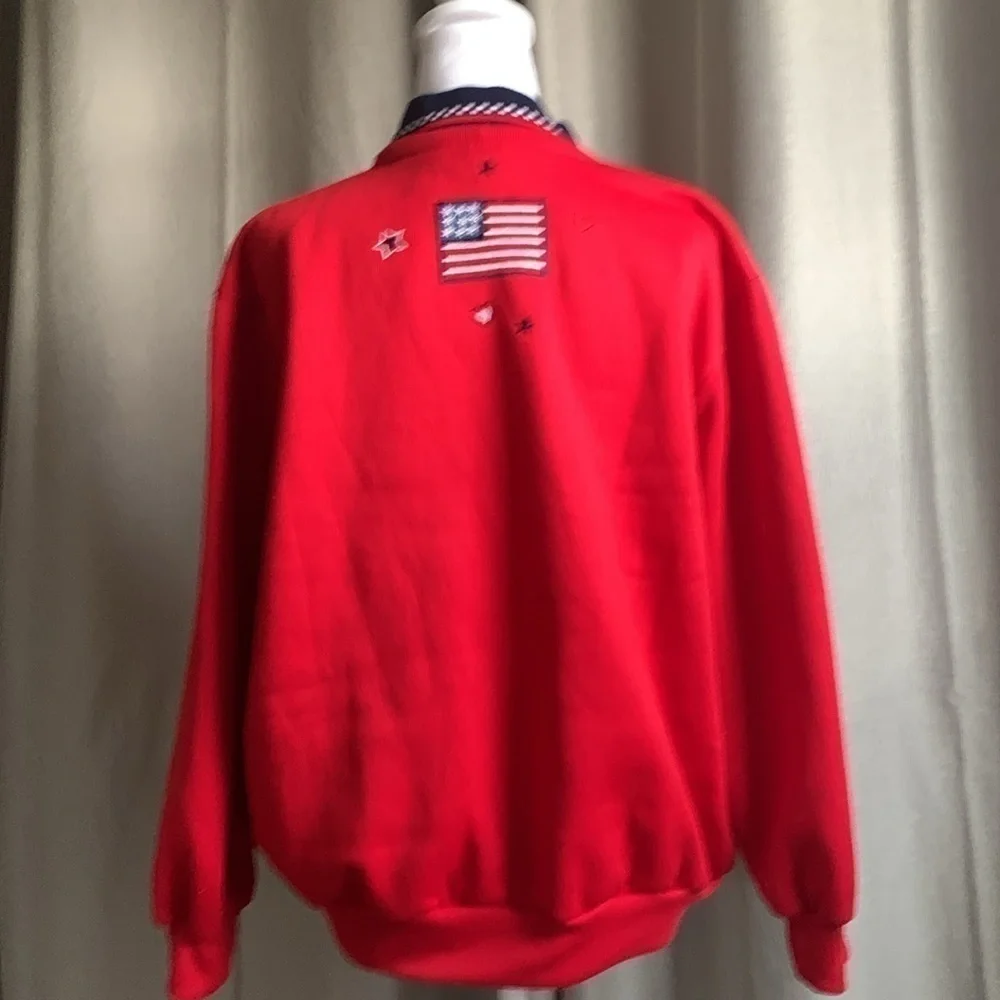 BonWorth “Proud to be American” Collared Sweater Size LP - Picture 5 of 16